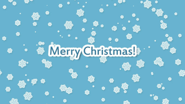Wallpaper Snowflake, Blue, Desktop, Merry, Christmas