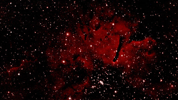 Wallpaper Glow, 4k, Stars, Space, Nebula, Red