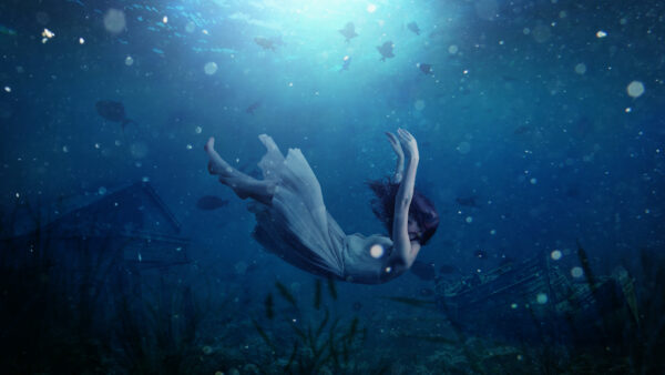 Wallpaper Dream, Girl, Underwater