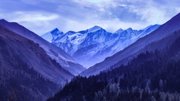 Wallpaper Blue, Mountains