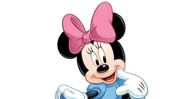 Wallpaper Background, White, Minnie, Desktop, With, Mouse