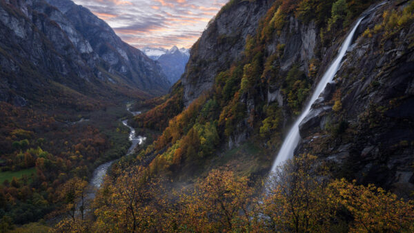 Wallpaper Mountain, Waterfall, River, Desktop, Fall, Nature, Switzerland