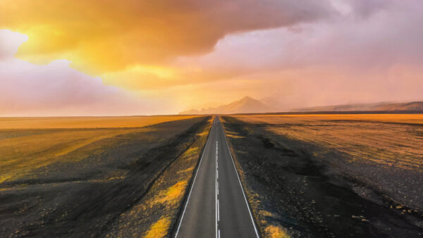 Wallpaper Sunset, Asphalt, Road, Desktop, Photography, During, Mobile, Black