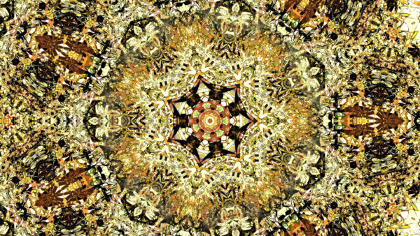 Wallpaper Abstraction, Yellow, Fractal, Pattern, White, Mobile, Abstract, Shapes, Art, Desktop