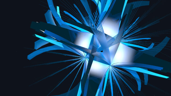 Wallpaper Abstract, Lines, Art, Blue, Shapes