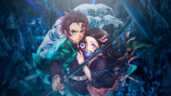 Wallpaper Tanjiro, Slayer, Yaiba, Nezuko, Kimetsu, Demon, Kamado