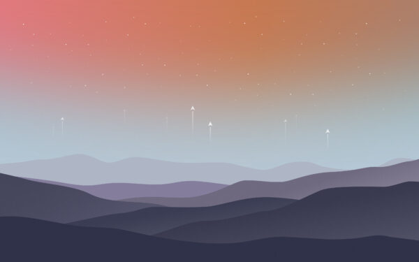 Wallpaper Mountains, Artwork, Minimal