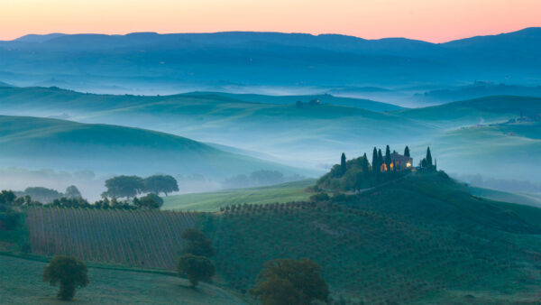 Wallpaper Morning, Italy, Landscape, Sunrise