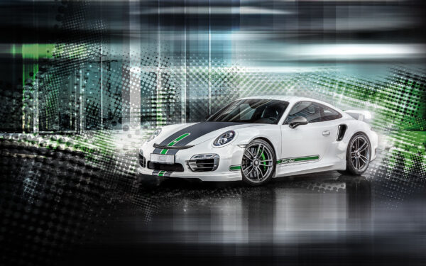 Wallpaper Porsche, Turbo, Techart, 2015