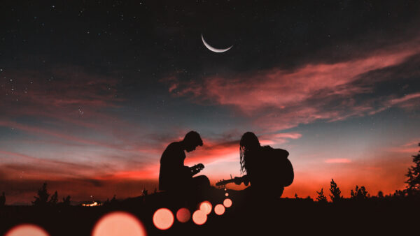 Wallpaper Couple, Silhouette