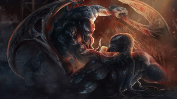 Wallpaper Venom, Riot, Artwork