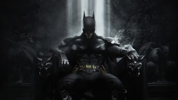 Wallpaper Throne, Desktop, Batman, Sitting