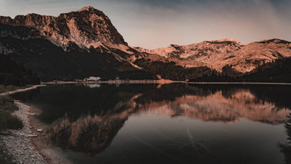 Wallpaper Reflection, Desktop, Mountain, Montenegro, Nature, Lake
