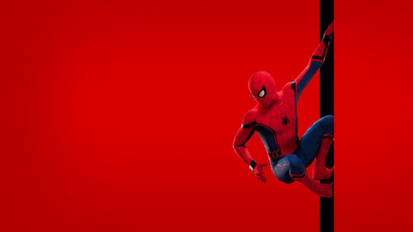 Wallpaper Spiderman, Background, Blue, Red