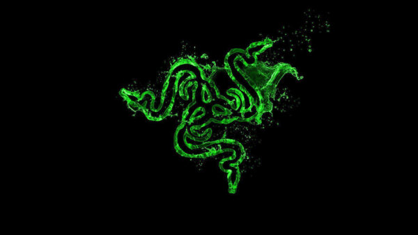 Wallpaper Water, Black, Splash, Green, Logo, Desktop, Razer, Background