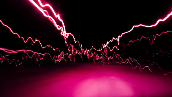 Wallpaper Lightning, Desktop, Abstract, Pink