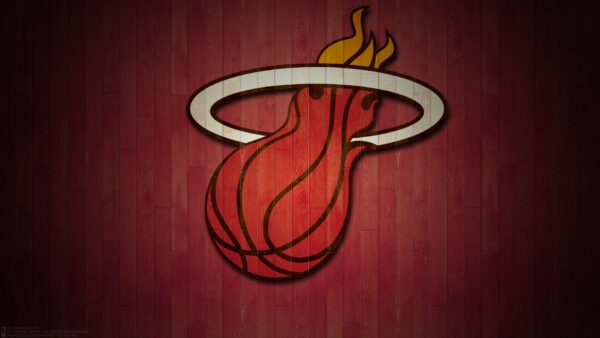 Wallpaper Logo, Heat, Red, Miami, Background, Desktop