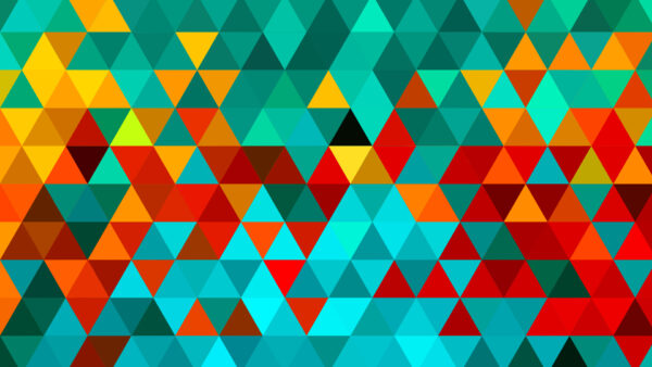 Wallpaper Colorful, Art, Digital, Artistic, Low, Abstract, Shapes, Triangle, Poly, Colors