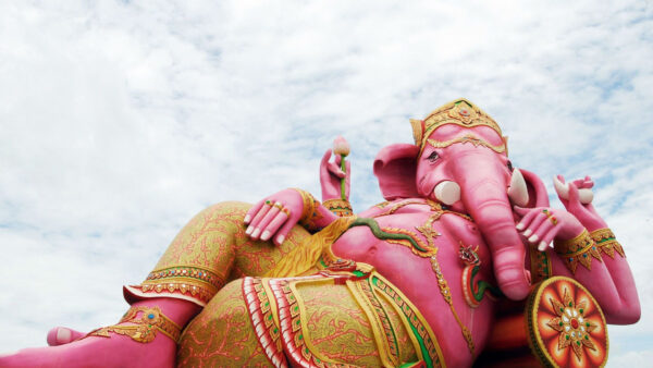 Wallpaper Statue, Ganesh, Background, God, Pillow, Lying, Sky, Ganesha