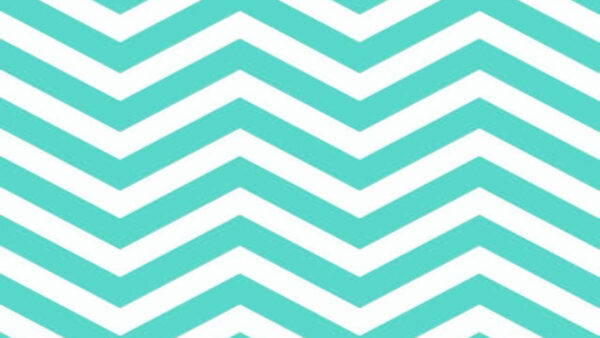 Wallpaper Zigzag, White, Turquoise