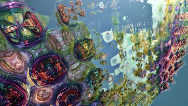Wallpaper Fractal, Colorful, Shapes, Abstract