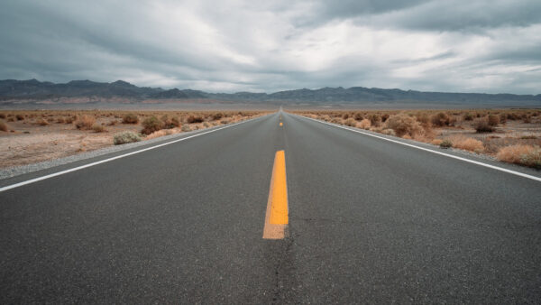 Wallpaper Mountains, View, Desert, Nature, Landscape, Road, Between