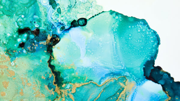 Wallpaper Liquid, Aqua, Desktop, Mobile, Abstract, Abstraction, Ink