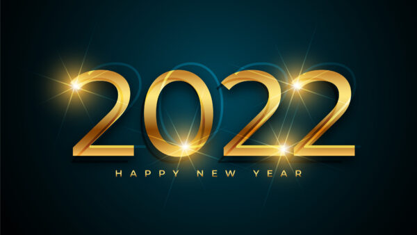 Wallpaper Background, Year, Glare, Happy, Black, Glitter, 2022, Light, New