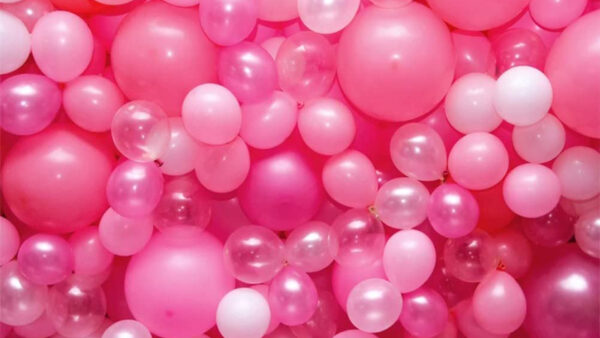 Wallpaper Pink, Bunch, Balloons, Beautiful