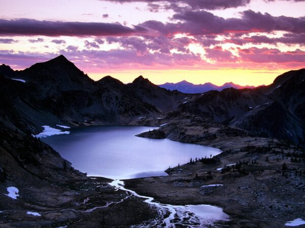 Wallpaper Lake, Upper, Basin, Sunrise