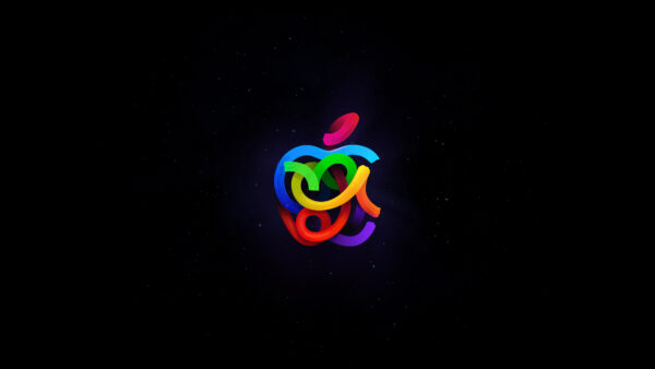 Wallpaper Colorful, Background, Technology, Logo, Inc., Apple, Desktop, Black, Mobile