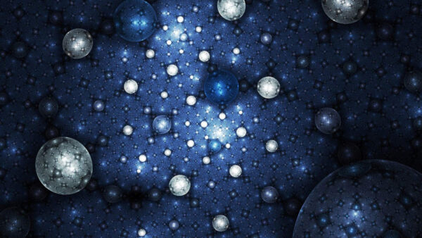 Wallpaper Planet, Desktop, Texture, Fractal, Blue, Stars, Abstract