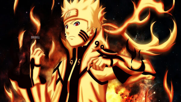Wallpaper Naruto, Eyes, Fiery, Red, Background, Uzumaki