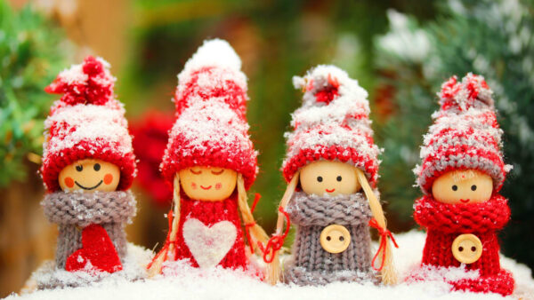 Wallpaper Cute, Christmas, Santa, Claus, Background, Toys, Blur