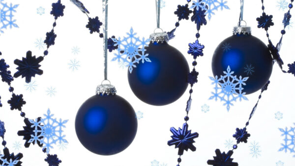 Wallpaper Desktop, Blue, White, Christmas, Decoration, Snowflake