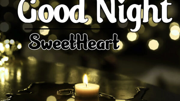 Wallpaper Background, Good, Sweetheart, Lights, With, Bokeh, Candle, Night, Word