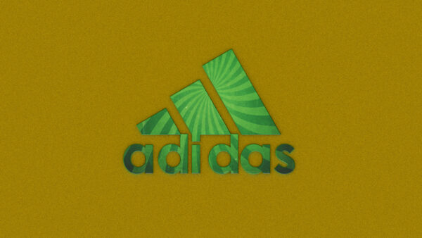 Wallpaper Adidas, Digital, CGI, Yellow, Art, Logo