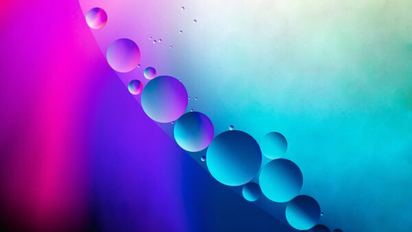 Wallpaper Mobile, Purple, Circles, Water, Abstract, Gradient, Desktop, Bubbles