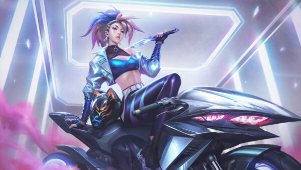 Wallpaper Legends, League, Games, Akali, KDA, Desktop