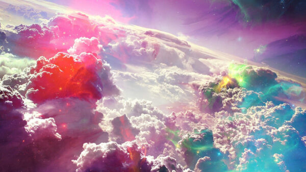 Wallpaper Sky, Purple, Pink, Blue, Light, Desktop, Abstract