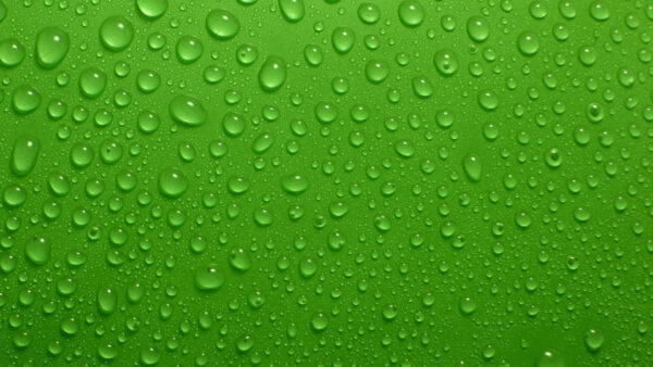 Wallpaper Sprite, Drops, Green, Water, Abstract, Desktop