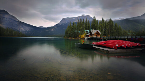 Wallpaper Beautiful, Background, Water, Scenery, House, Boat, Photography, Mountains, Desktop, Trees, Mobile