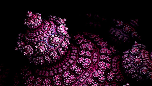 Wallpaper Desktop, Abstract, Shape, Pink, Fractal