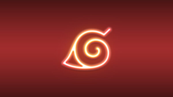 Wallpaper Neon, Naruto, Logo