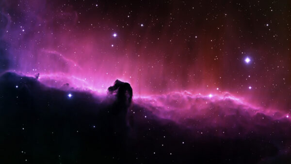 Wallpaper Nebula, Black, Stars, Galaxy, Horsehead, Pink