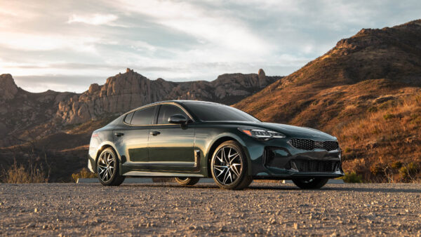 Wallpaper Car, Kia, Sport, Cars, Green, Stinger, Desktop