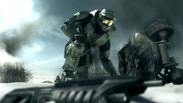 Wallpaper Clouds, Robot, Halo, Background, Desktop, Games