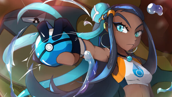 Wallpaper Eyes, Sword, And, Shield, Pokemon, Desktop, Blue, Nessa