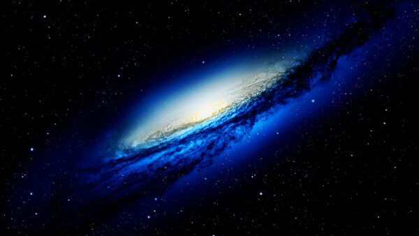 Wallpaper Galaxy, Blue, Space, Stars