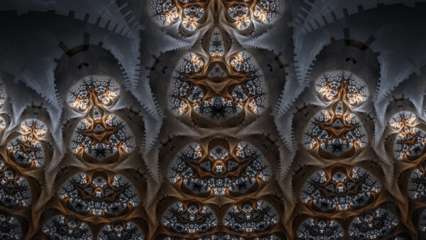 Wallpaper Brown, Shape, Abstraction, Abstract, White, Fractal